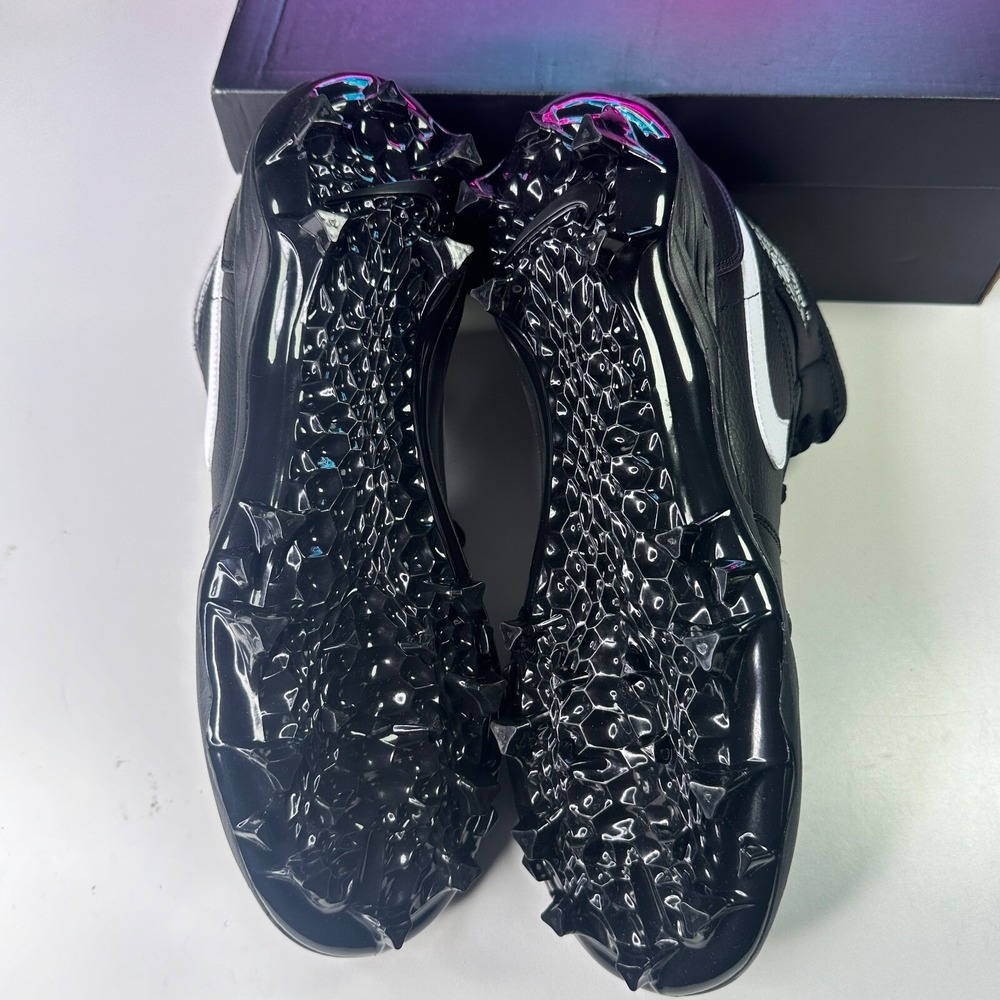 Nike Air Jordan 1 Mid TD Black White football cleats FJ6805-001 Men's 13 NEW - Picture 5 of 6
